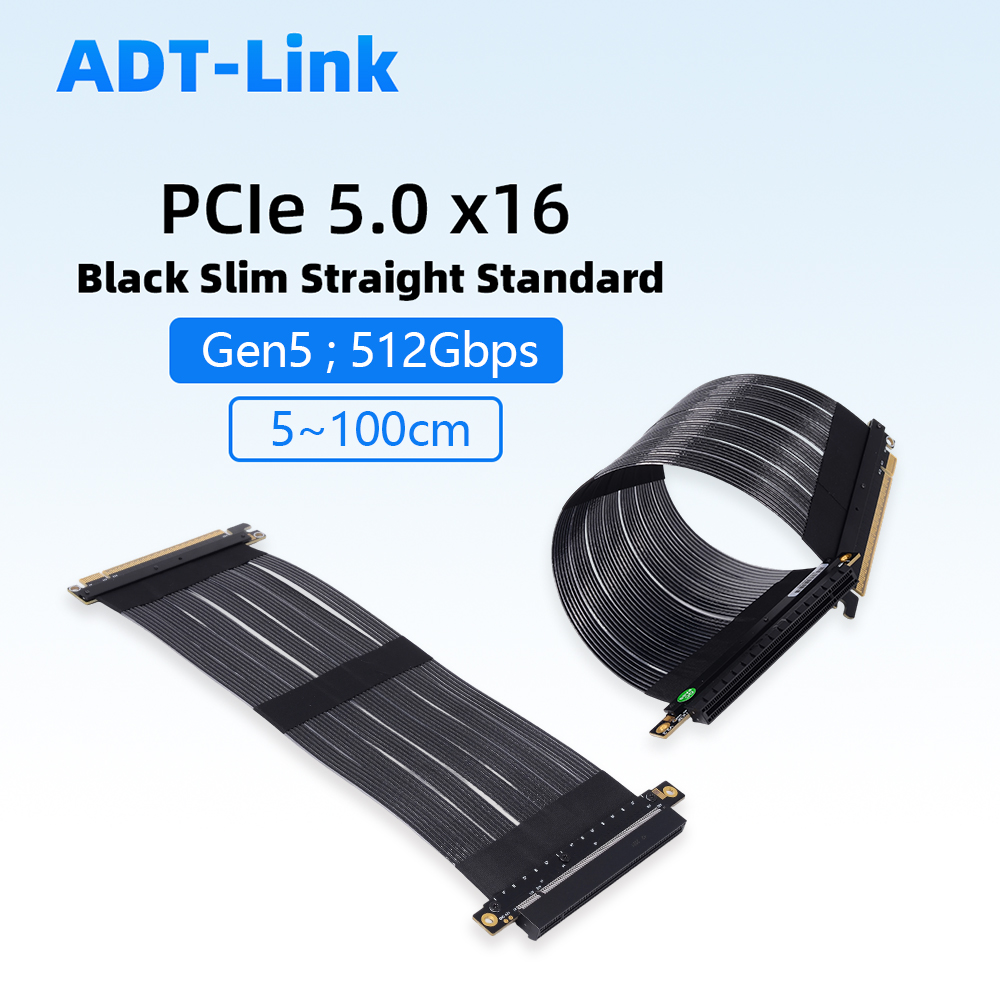 Pcie 5.0 Gpu Riser Cable - ADT-Link PCIe 5.0 X16 Kartu Grafis