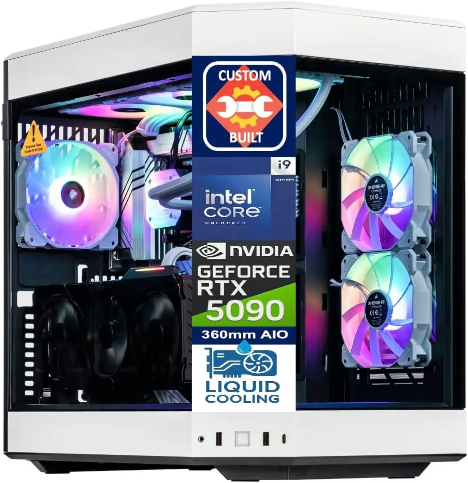 Rtx 5090 32Gb - PC Desktop Gaming Velztorm White Praetix