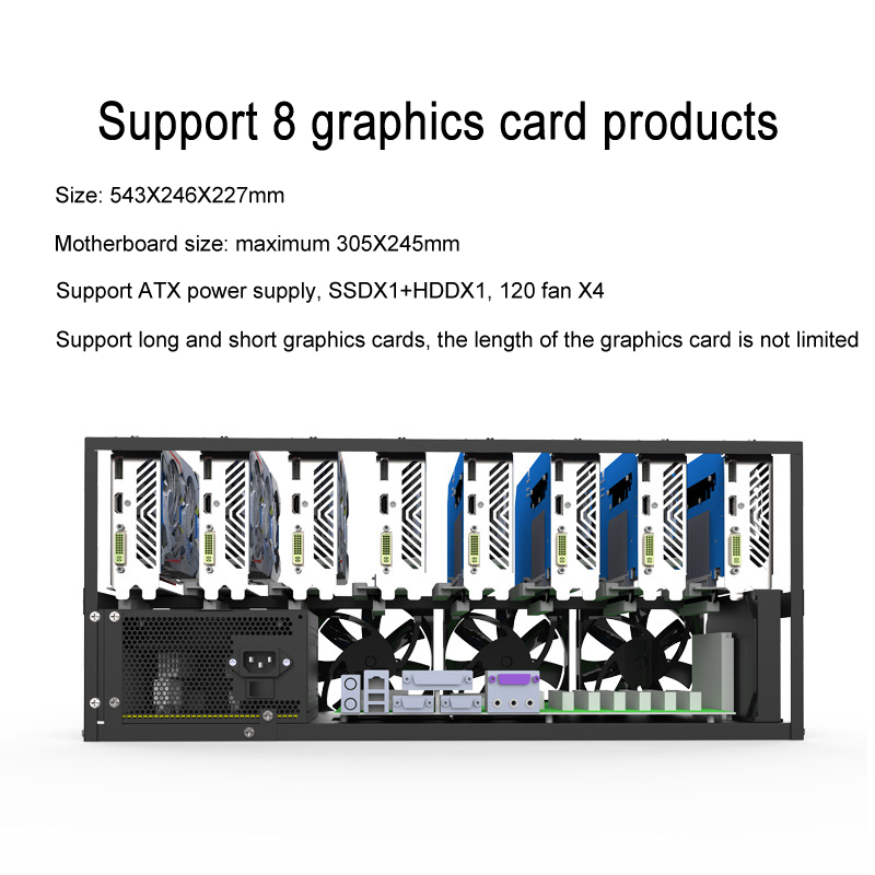 Rak Casing Penambangan, Braket - Gpu Mining Rig Frame 8 Gpu ulasan dan harga
