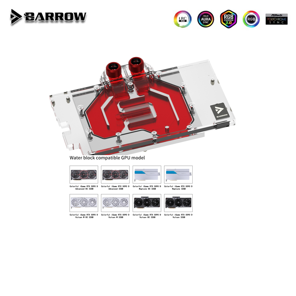 Blok GPU Barrow untuk iGame RT - Rtx 5090 32Gb ulasan dan harga