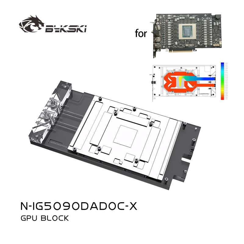 Blok GPU Bykski N-IG5090DADOC- - Rtx 5090 32Gb ulasan dan harga