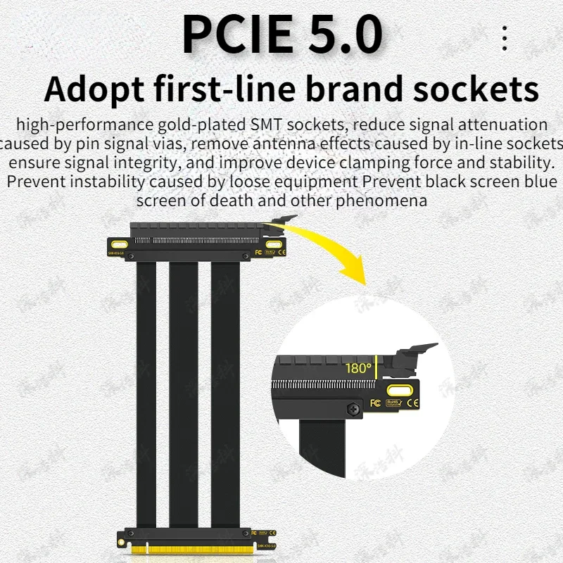 Kabel Riser ADT-Link PCI-E 5.0 - Pcie 5.0 Gpu Riser Cable ulasan dan harga