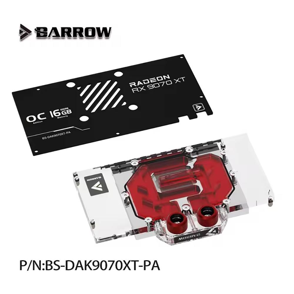 Radiator Blok Air GPU Barrow u - Rx 9070 16Gb ulasan dan harga