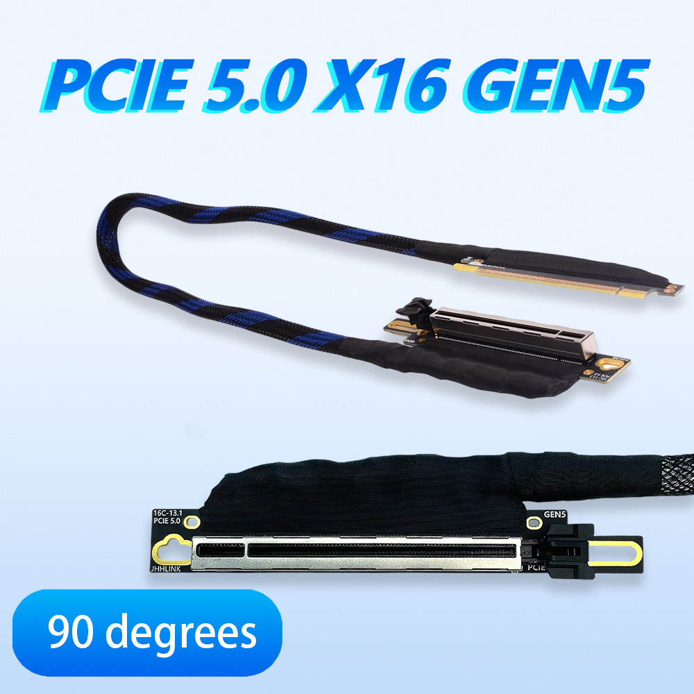 Kabel Riser GEN5 PCI E 5.0 X16 - Pcie 5.0 Gpu Riser Cable ulasan dan harga